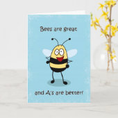 お祝いの成績表ののまわりにカード カード (黄色い花)