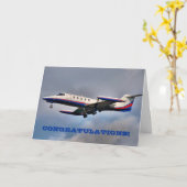 お祝いの挨拶状 カード (黄色い花)