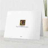 お祝いの挨拶状 カード (裏面)