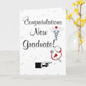 お祝いの新しい卒業生ナースのユーモア カード (黄色い花)