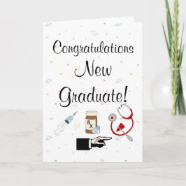 お祝いの新しい卒業生ナースのユーモア カード