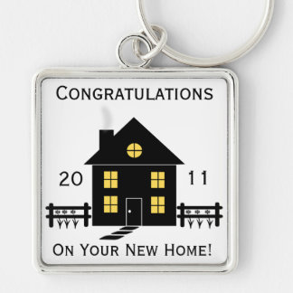 お祝いの新しい家の家のキーホルダー キーホルダー