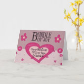 お祝いの新しい祖父母カード カード (黄色い花)