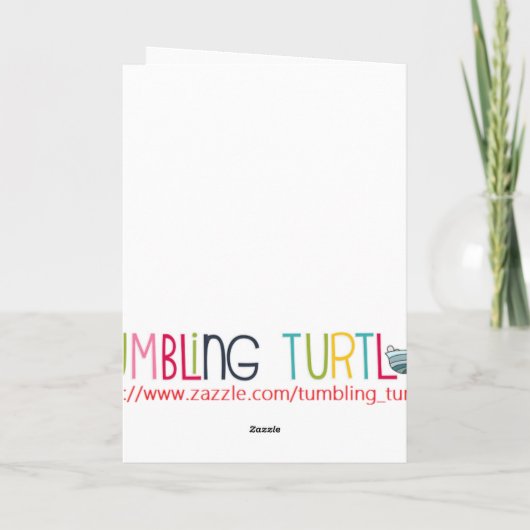 お祝いの新生児 カード (裏面)