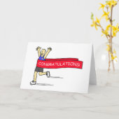 お祝いの旗が付いているランナー カード (黄色い花)