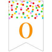 お祝いの旗の虹の紙吹雪 バンティングフラッグ (第2の旗)