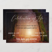 お祝いの日の出サンセットツリーフォレスト 招待状 (正面/裏面)