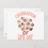 お祝いの日 – 感謝の日 インビテーションポストカード (正面/裏面)