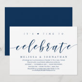 お祝いの時間が来た！　結婚記念日お忍びパーティー 招待状 (正面/裏面)