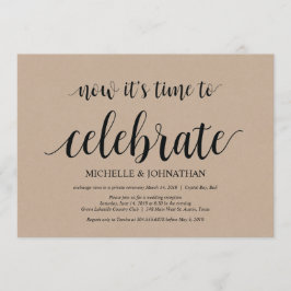 お祝いの時間です、結婚式の駆け落ち招待状 招待状