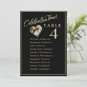 お祝いの時間 ウェディング フォト 着席プラン カード (スタンド正面)