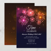 お祝いの時間 招待状 (正面/裏面)