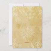 お祝いの木のクリスマスのパーティの招待状 招待状 (裏面)