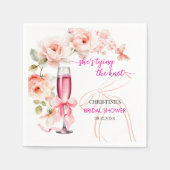 お祝いの杯を上げて 花嫁が結婚する ブライダルシャワー スタンダードカクテルナプキン (正面)