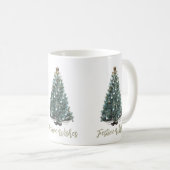 お祝いの気持ち。クリスマスツリーのデザイン コーヒーマグカップ (正面右)