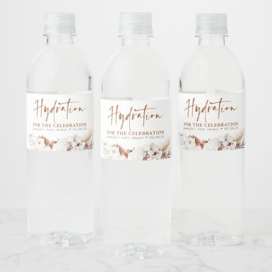 お祝いの水分補給 – テラコッタフローラ ペットボトルラベル (ボトル)