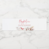 お祝いの水分補給 – ピンクフローラ ペットボトルラベル (シングルラベル)