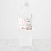 お祝いの水分補給 – ピンクフローラ ペットボトルラベル (正面)