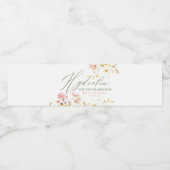 お祝いの水分補給 – ワイルドフラワーかわいい ペットボトルラベル (シングルラベル)