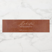 お祝いの水分補給 – Terracotta Shades ペットボトルラベル (シングルラベル)