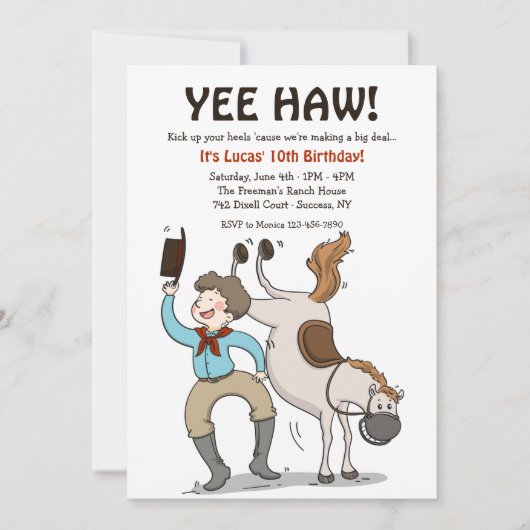 お祝いの準備をしよう 招待状 (正面)