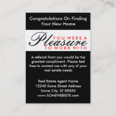 お祝いの漫画のドア 名刺 (裏面)