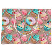 お祝いの甘いデザート ラージペーパーバッグ (正面)