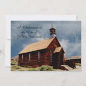 お祝いの生活招待状旧歴史教会 招待状 (正面)