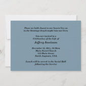 お祝いの生活招待状旧歴史教会 招待状 (裏面)