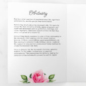 お祝いの生活水彩フローラメモリアル 三つ折りプログラム (内部最初)