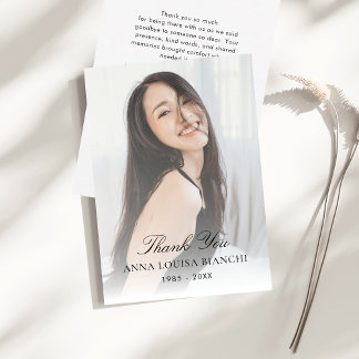 お祝いの生活葬祭写真 サンキューカード