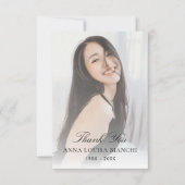 お祝いの生活葬祭写真 サンキューカード (正面)