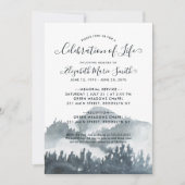 お祝いの生活葬祭記念山 招待状 (正面)