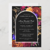 お祝いの生活葬祭記念秋フローラ 招待状 (正面)