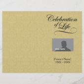 お祝いの生活追悼番組金ゴールドダマスク (正面)