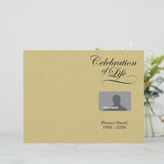 お祝いの生活追悼番組金ゴールドダマスク (スタンド正面)