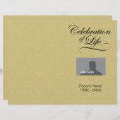 お祝いの生活追悼番組金ゴールドダマスク (正面/裏面)