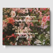 お祝いの生活、多くの花ボホシックフローラ ゲストブック (正面)