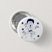 お祝いの男の子のpinbackボタン 缶バッジ (正面&裏面)