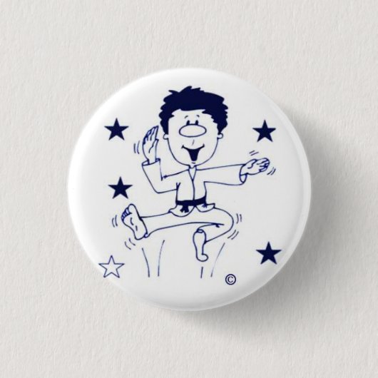 お祝いの男の子のpinbackボタン 缶バッジ (正面)