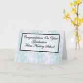お祝いの看護専門学校の卒業 カード (黄色い花)