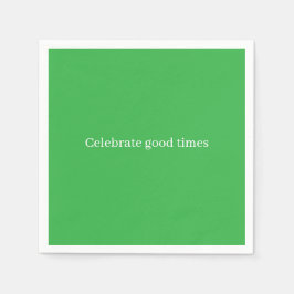 お祝いの瞬間を盛り上げる「Celebrate Good Times」ペーパー スタンダードカクテルナプキン