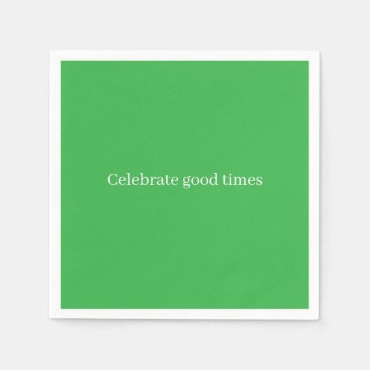 お祝いの瞬間を盛り上げる「Celebrate Good Times」ペーパー  スタンダードカクテルナプキン (正面)