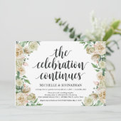 お祝いの続き、結婚式場での挙式・披露宴の招待状 招待状 (スタンド正面)