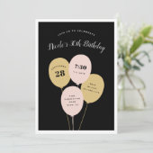 お祝いの花束 | 誕生日パーティー招待状 招待状 (スタンド正面)