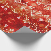 お祝いの花輪のクリスマスの包装紙 ラッピングペーパー (角)