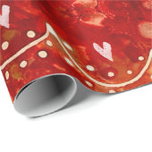 お祝いの花輪のクリスマスの包装紙 ラッピングペーパー (ロールコーナー)