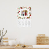 お祝いの花 16x24 2017年 年間写真カレンダー ポスター (キッチン)