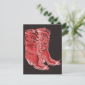 お祝いの西部のカウボーイ・ブーツのパーティの招待状 招待状 (スタンド正面)