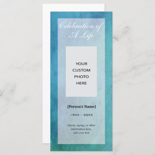 お祝いの記念写真配布資料 (正面/裏面)